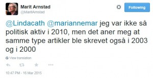 marit arnstad forfall